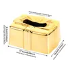 Creative Plastic Tissue Box,Living Room, Bedroom, Bathroom Decoration Paper Drawer, High-end Hotel Restaurant Napkin Storage Box 3