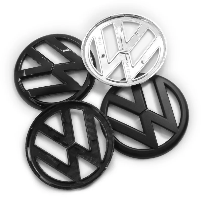 폭스바겐 135mm 자동차 전면 그릴 배지 및 110mm 리어 트렁크 엠블럼 뚜껑 로고 액세서리 (VW 골프 6 MK6 5K0853601C 5K0853630 용)