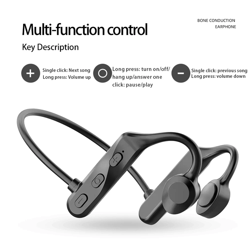 Wireless Bone Conduction Headphones for Outdoor Sports
