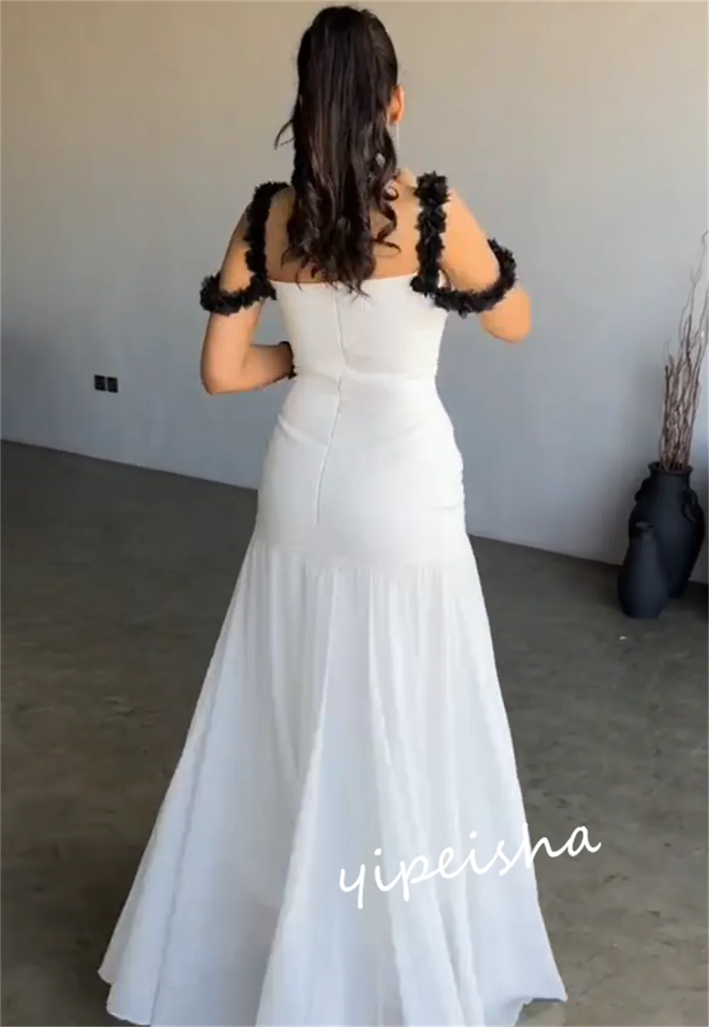 Ball Dress Saudi Arabia Prom Satin Pleat Evening A-line Square Neck Bespoke Occasion Gown Long Dresses
