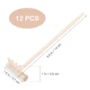 12 Pcs Miniature Kit Toys Sand Rake Bamboo Garden Decoration for Sandbox Zen Tools Wooden Suite Desktop Smoothing 3