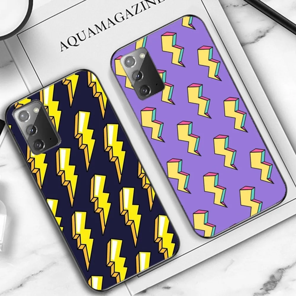 

Lightning Bolt Art Phone Case For Samsung Note 8 9 10 20 pro plus lite M 10 11 20 30 21 31 51 A 21 22 42 02 03