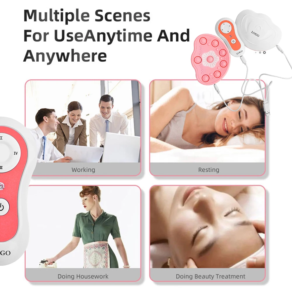 Breast Massage Pads with Hot Compress Wireless Chest Massager Breast Enhancement Instrument Red Light Massage Anti-sagging Chest 3