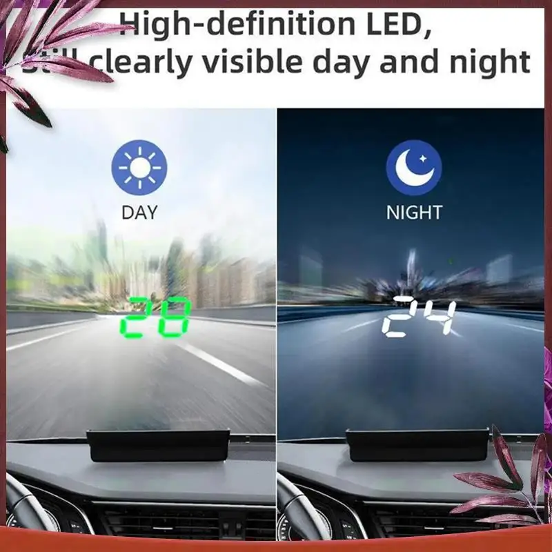 V9 Car Head-Up Display HUD Speedometer Display Windshield Projector KMH/MPH Automotive General Electronic Accessories A