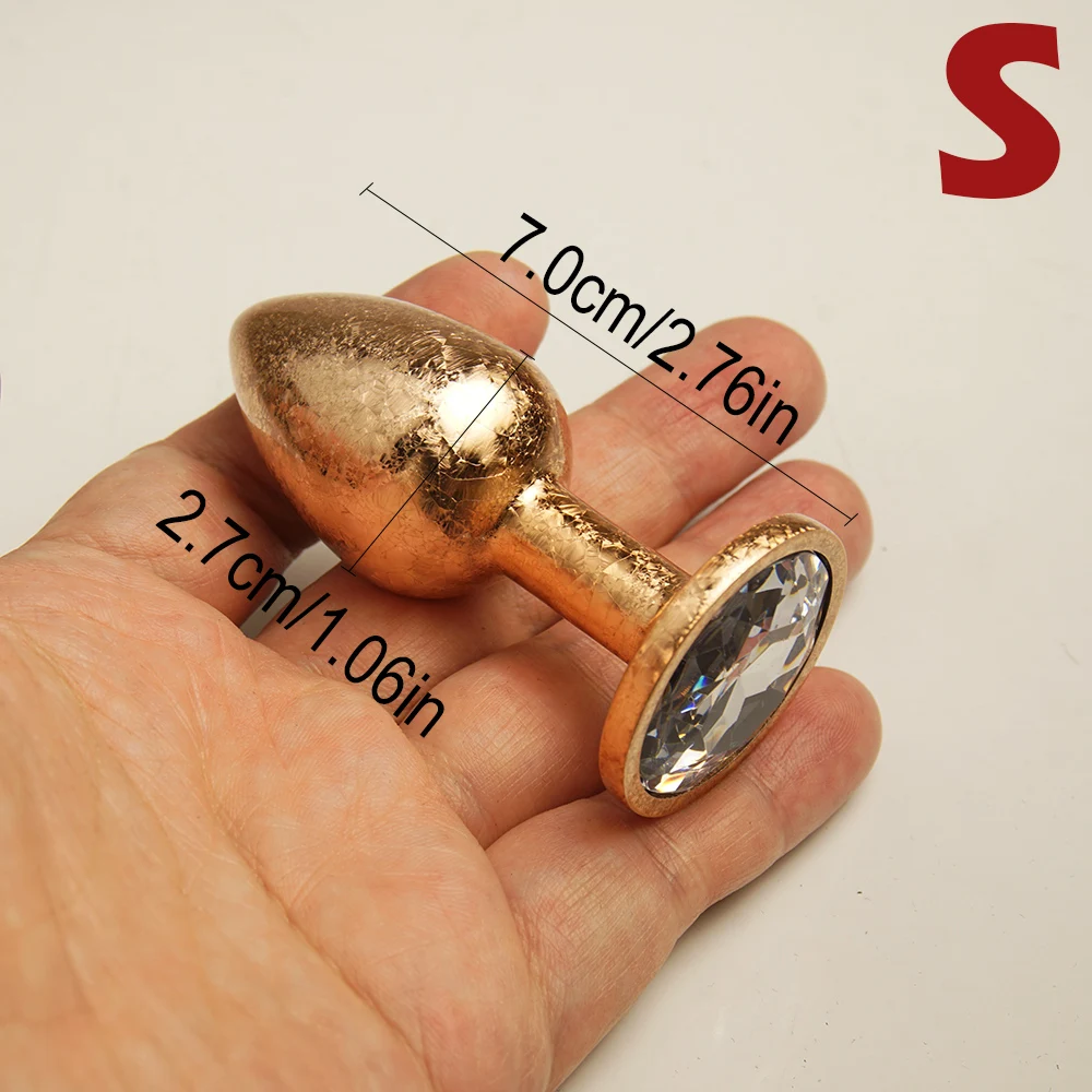 Metal Anal Training Trainer with Jewelry Base Sex Toys,Anus Ass Butt Plugs,Sex Toys for Couples,Prostate Massage