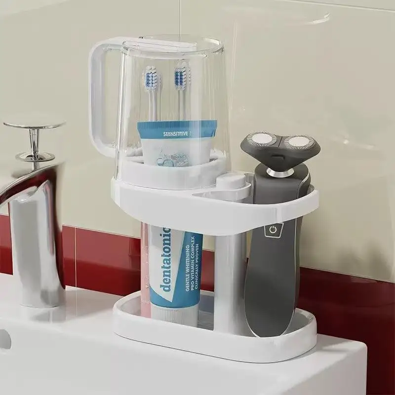 Set accessori bagno con bicchiere portaspazzolini e risciacquo_voghion.com