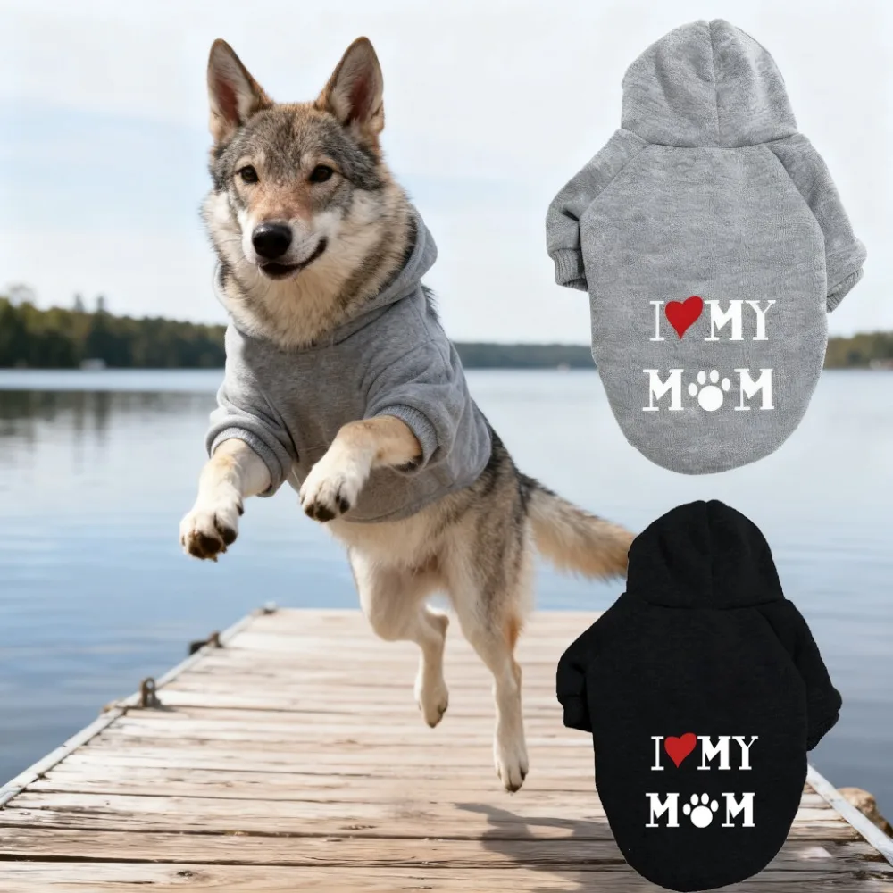 패셔너블한 애완동물용 고품질 후드 스웨트셔츠 |   소형, 중형 및 대형 고양이와 개에게 적합한 부드러운 사계절 착용 따뜻한 의류