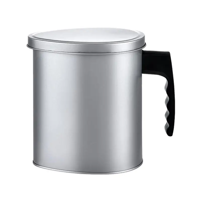 

Grease Container Lid Handle Grease Saver 1.3L Enamel Bacon Grease Keeper Oil Can Rustic Farmhouse Bacon Fat Container Cooker