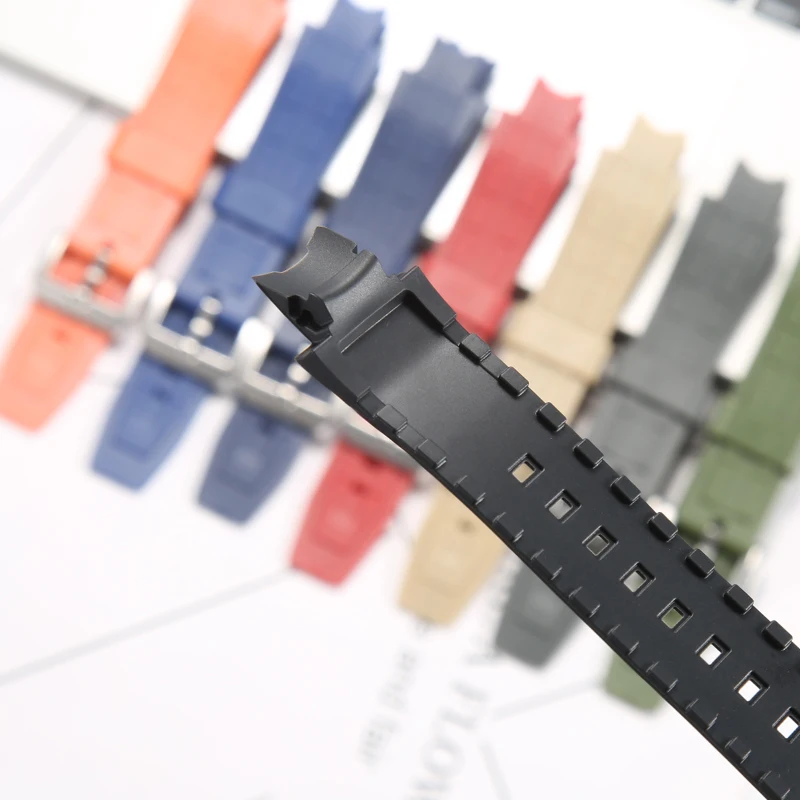 Casio 10198354 Cinturino di ricambio in vera pelle/nylon (tessuto) per AMW- 700-1A AMW-700B-1A
