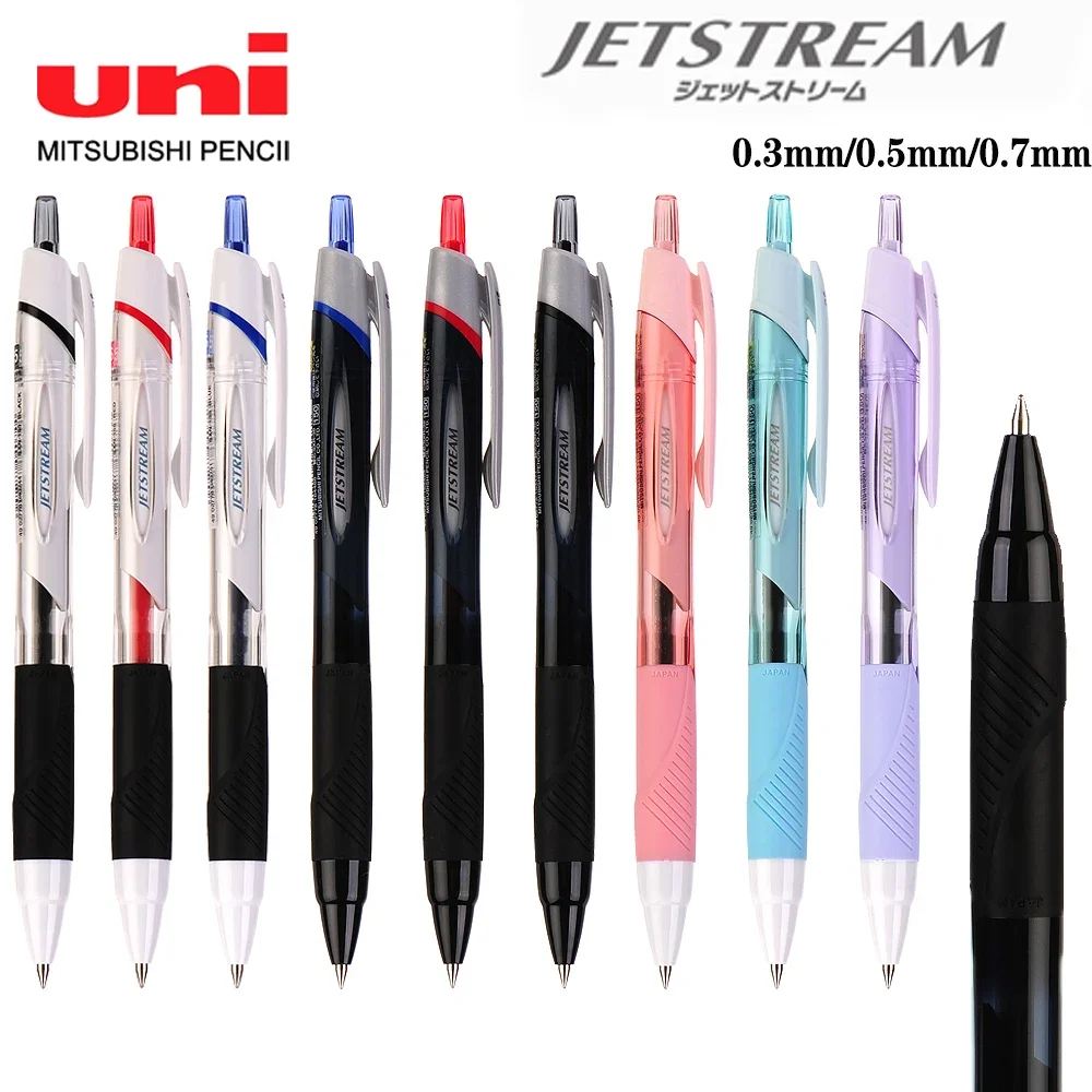 1PCS UNI Ballpoint Pen Jetstream Series Gel Pen Low Friction Fast Dry Smooth Writing School Office Supplies 0.38/0.5/0.7mm