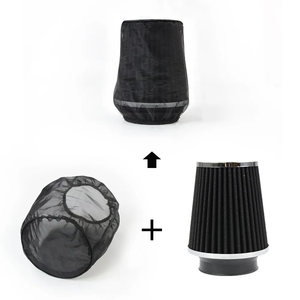 Car Air Filter Protective Cover Waterproof Oilproof Dustproof For Cylindrical High Flow Air Intake Filters