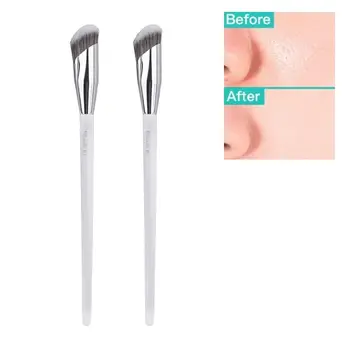 Oblique Head Face Foundation Brushes White Color Corrector Corrector Brush Contour Beauty Tool Foundation Concealer 1