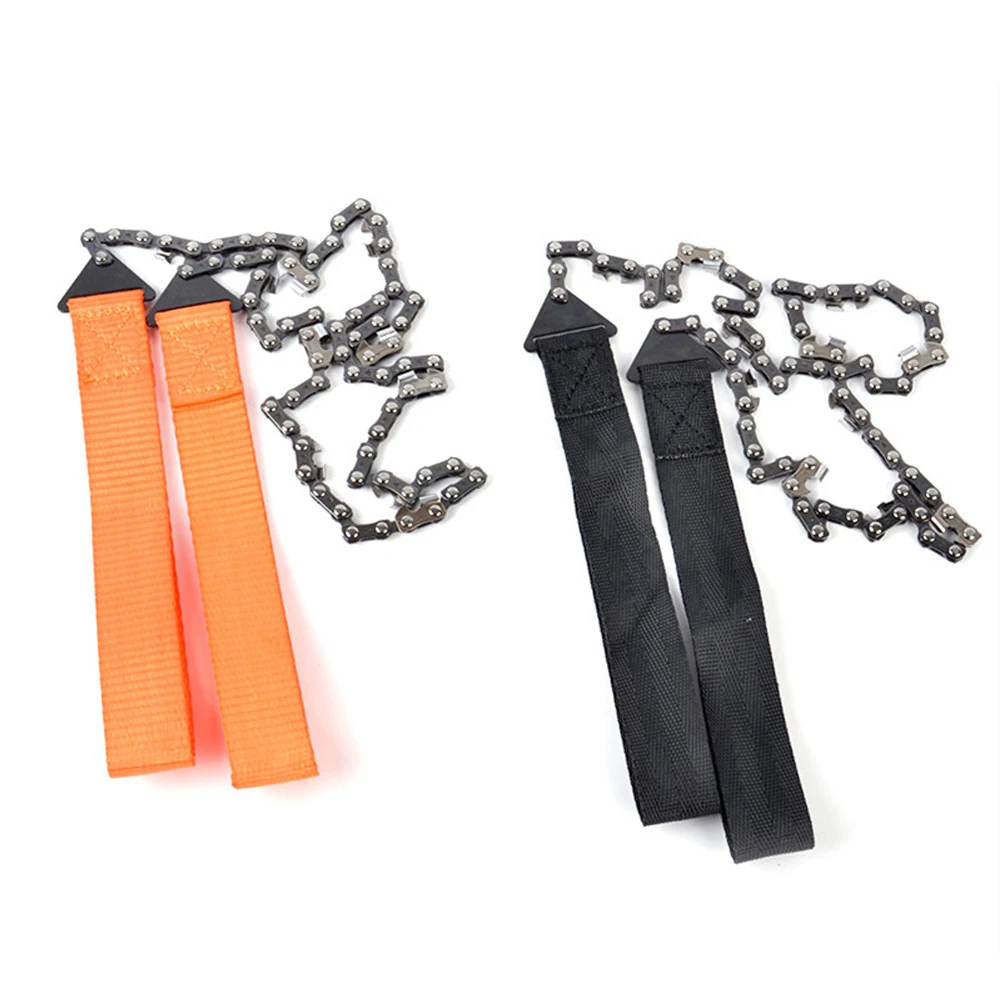 Manual Tree Limb Chain Saw 24 Inch Folding Logging Saws Sharp Manual Steel Rope Chain Saw for Camping/Hiking/Fishing/Picnic Use