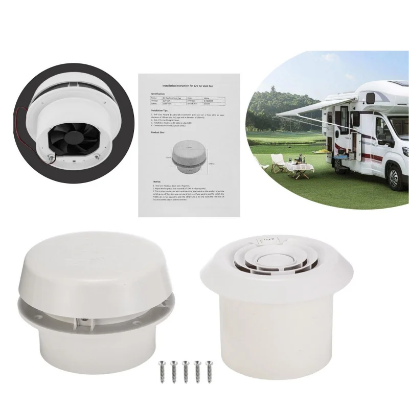 Ventilateur d'extraction à tête de champignon pour camping-car, bouchon