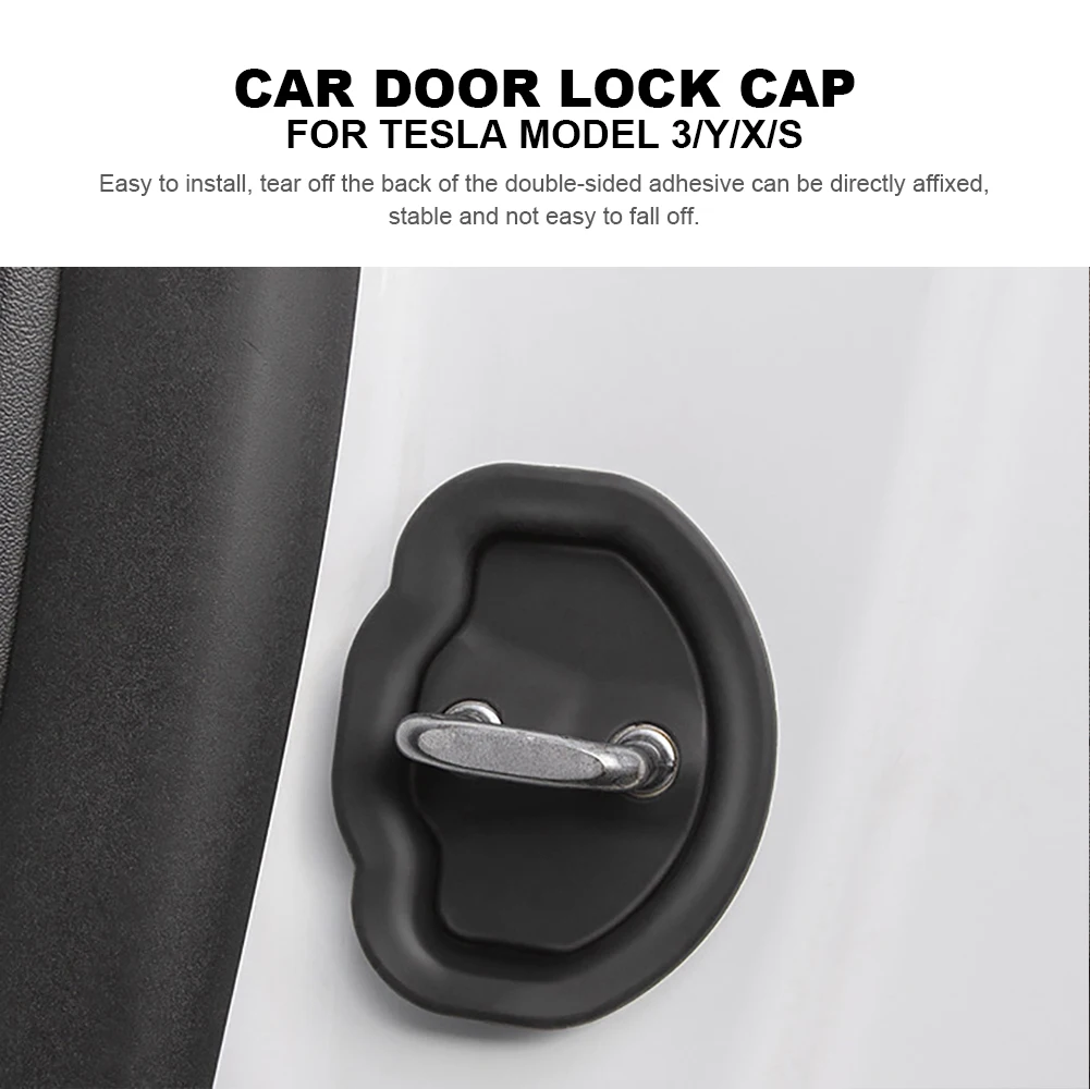 Car Door Lock Damper Car Door Protection Pad 4pcs Car Door Mute Damping Cushion For Tesla Model 3 Model Y