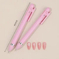 4 in 1 Nail Dotting Pen Creative DIY Nail Art Dotting Painting Tools Rotatable Ballpoint Dotting Tools Nail Point Drill Pen 2