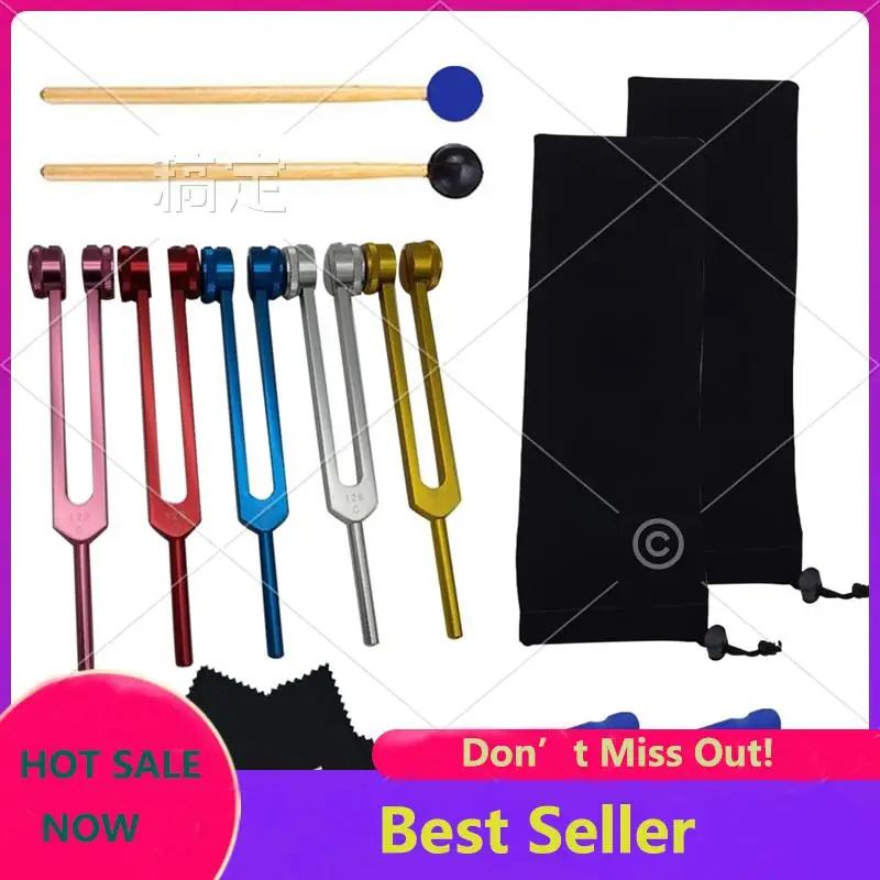 C-128HZ Tuning Fork Set,Tuning Fork For Healing Chakra,Sound Therapy,Keep Body,Mind And Spirit In Perfect Harmony Easy To Use