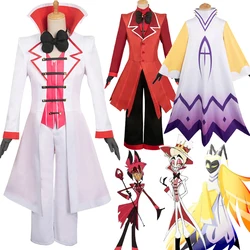 Lucifer Adam Cosplay Alastor Valentino Hazzbin Fantasy Hotel Costume Headgear Disguise For Men Adult Halloween Carnival Suit