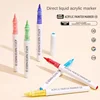 126/9 Color Direct Liquid Acrylic Paint Art Marker Pen DIY Painting Drawing for Christmas Stone Mug Glass Fabric Art Supplies 3