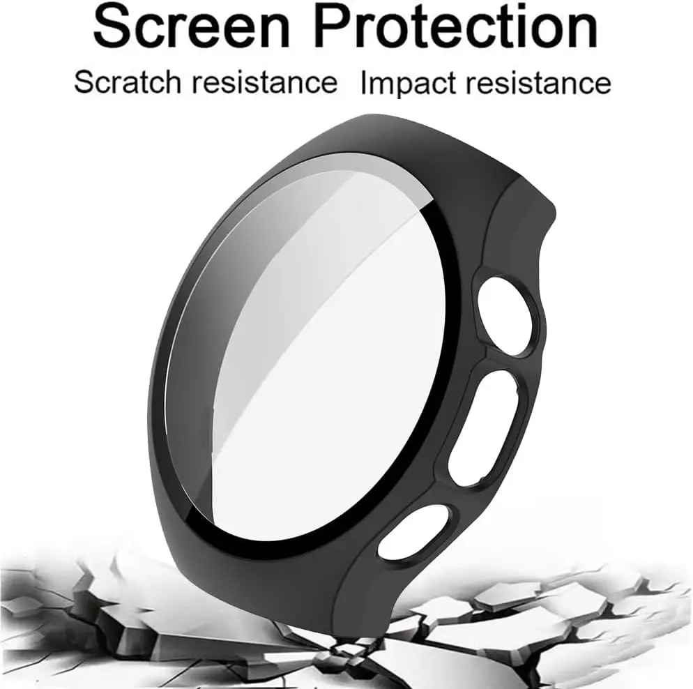 Huawei Watch 5 Tempered Glass Protective Case - Anti-Scratch PC Hard Shell Cover