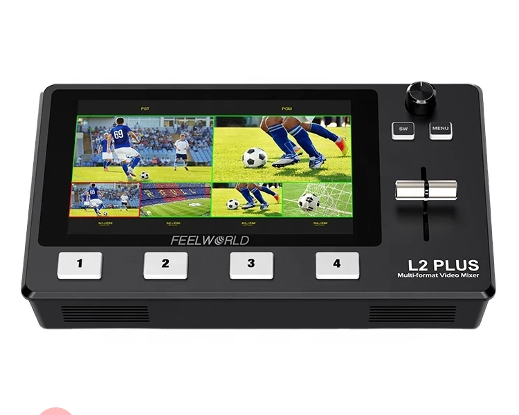 New Product 5.5" Radio Tv Broadcasting Equipment Live Streaming Machine Video Switcher Broadcast Live Streaming 21w Fcc Rohs Ce