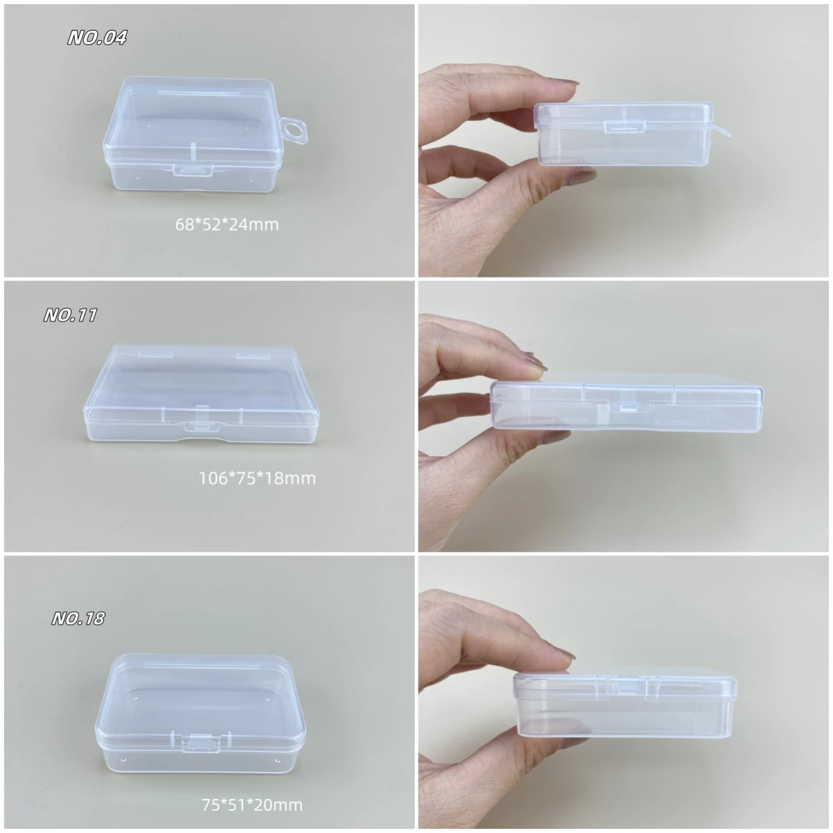 Dresser desktop organisation square storage box small items flip lid plastic storage box 4