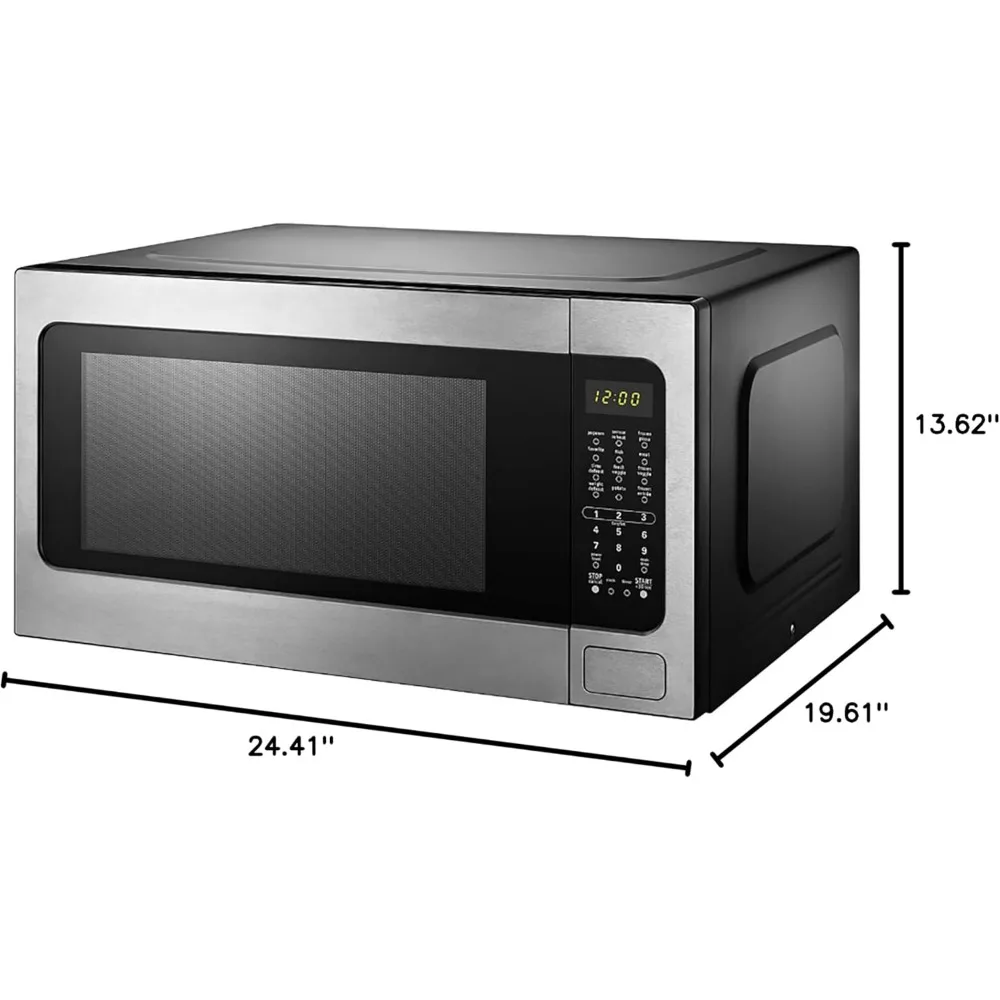 2.2 Cu.Ft. Microwave with Sensor Cooking,Stainless Steel,Auto-Menu function,Time/weight defrost allows,interior LED light 3