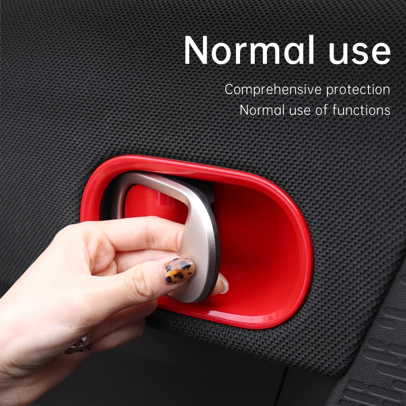 Car Inner Door Handle Bowl Cover Trim Decoration Shell For Mini Cooper F65 F66 F67 2024 2025 Fuel Version Interior Accessories 4