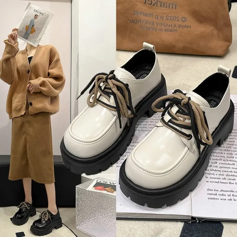 NEW Uniform Shoes Small Leather Shoes Female British Girl Japanese Wild Retro Shoes Lolita Platform Shoes Fashion Comfort Loafer