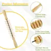 Wooden Massage Roller Tool Set, Lymphatic Drainage Massager Maderoterapia Kit, Manual Massage Tool for Body Massage Gua Sha Set 2