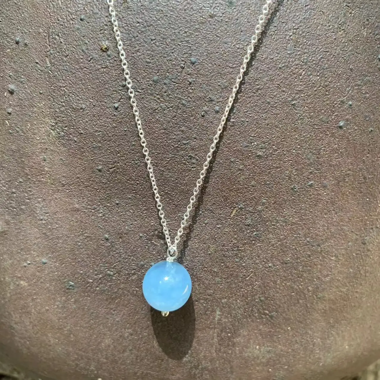 Natural Aquamarine Choker Necklace For Women Gemstone High Quality Jewelry Design Handmade Cute Choker