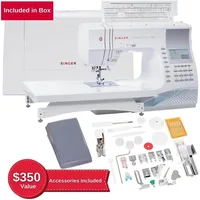 Quantum Stylist 9960 Hard  Case & Accessory Kit | 600 built-in stitches & Lettering, LED Light & High-End Touch buttons 1