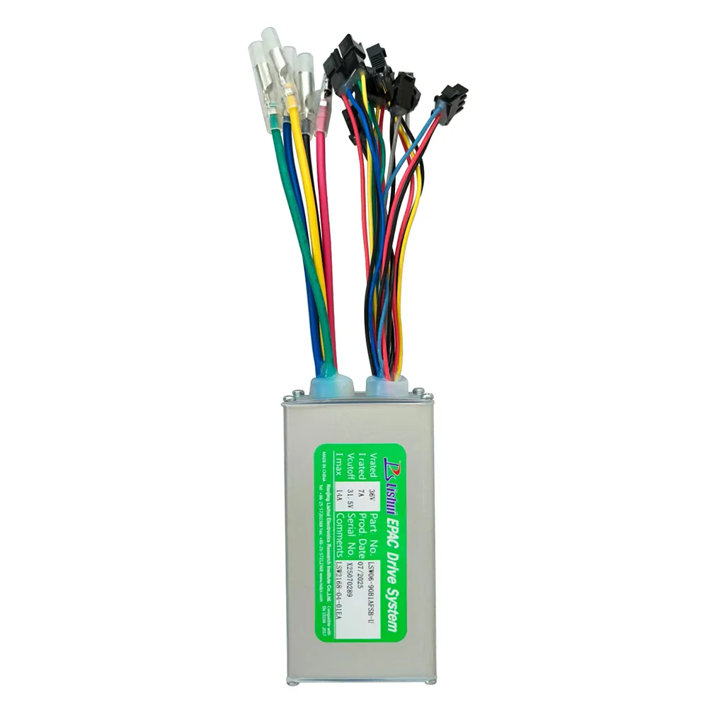Electric Bike Brushless Motor Controller LSW06-90B1AFSB-U 36V 14A for Electric Scooters Fat Bike MTB Ebike Speed Controller