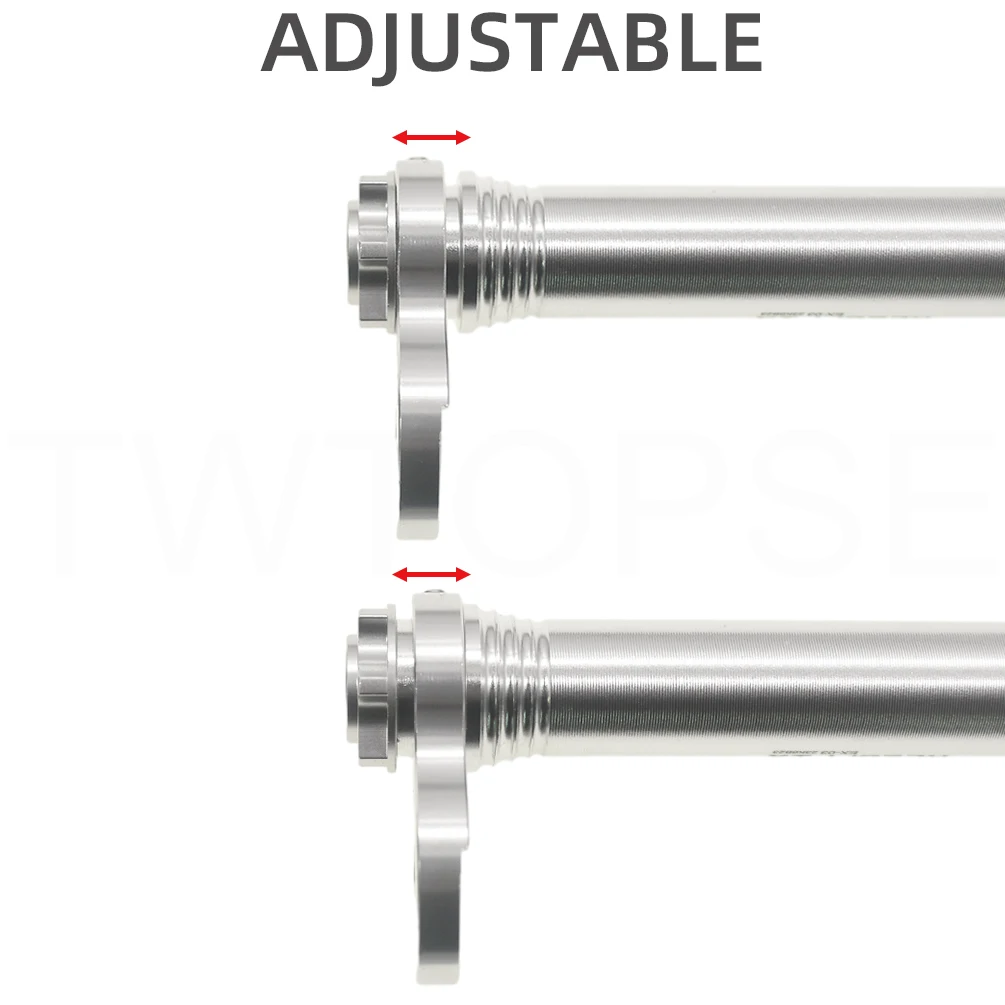 Bike Cargo Rack Parts TWTOPSE Bike Easy Wheel Extension Rod For Brompton Folding Bicycle Telescopic Bar Rear Cargo Rack Titanium Bolts
