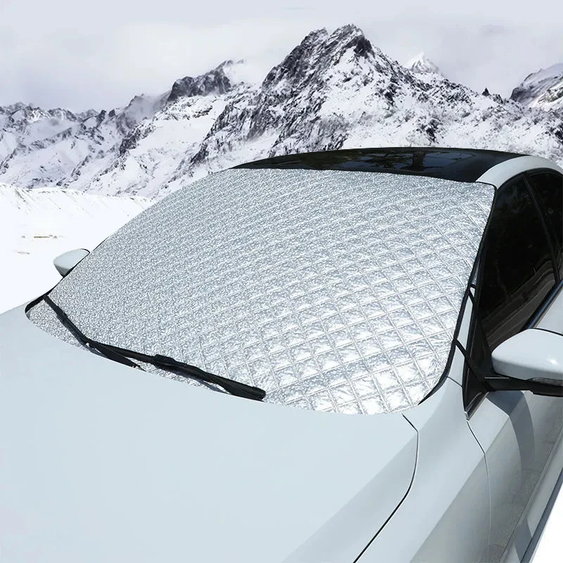 Winter Car Front Windscreen Cover Windshield Sunshades Universal Automobile Anti Snow Frost Ice Shield Dust Protector Cover