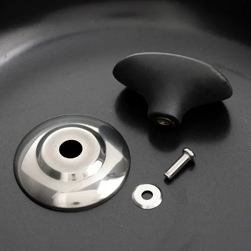 Stainless Steel Pot Lid Handle Glass Pot Lid Knobs Universal Handle Fixing Cover with Screwdriver Cookware Accessories pot handle cover pot lid cover pot lid handle pot lid knob