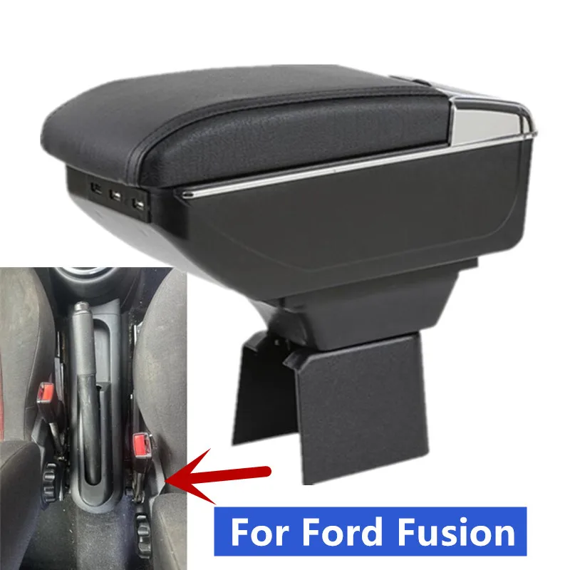 For Ford Fusion Armrest box For Ford Fiesta Mk5 Car armrest box Central