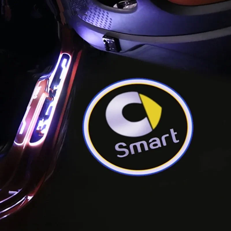 Porta Auto Led Welcome Light Hd Decorazione Luce Accessori Auto Per Smart Fortwo Forfour Crossblade Cabrio City-Coupe Roadster