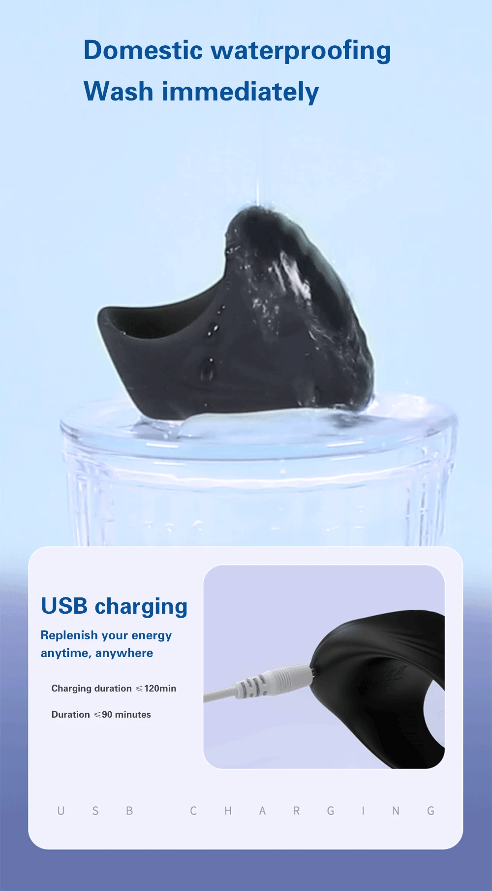 Giocattolo vibratore estensore del sesso per uomini 10 modalità Masturbatore maschile pompino Glande vibratore allenatore ritardato ritardato ed_voghion.com