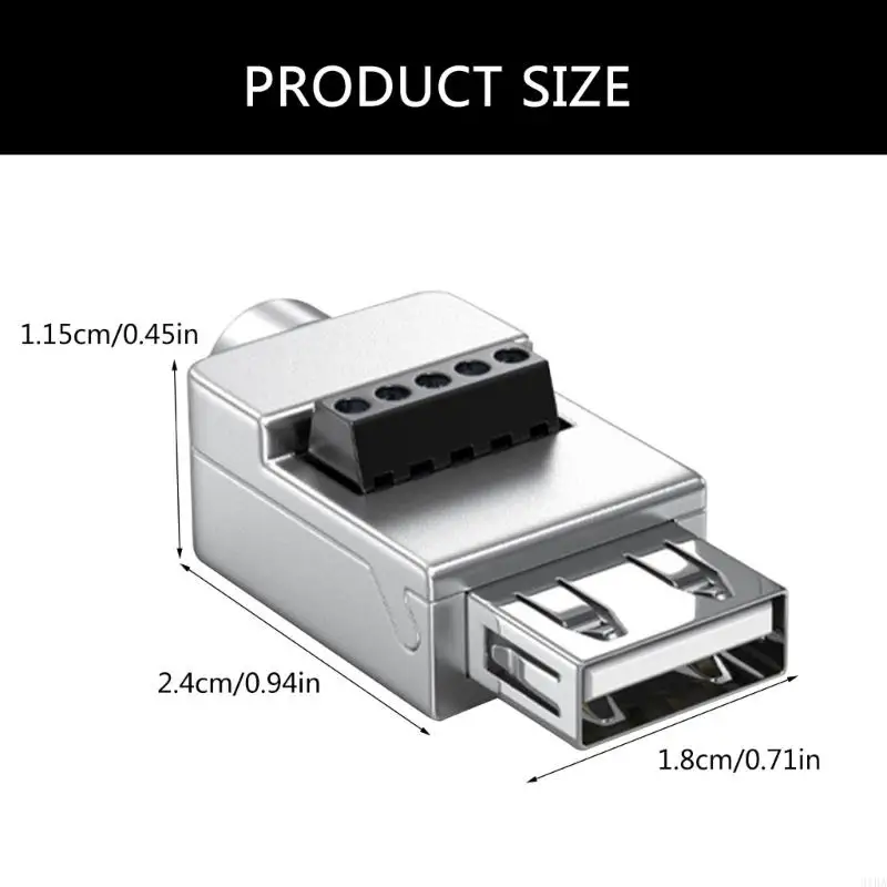 USB-Klemmenblock-Adapter, USB 2.0-Stecker, Stecker, Modul, lötfreie Schraube, Ersatz für die Übertragung von Kabeln – Detail 7