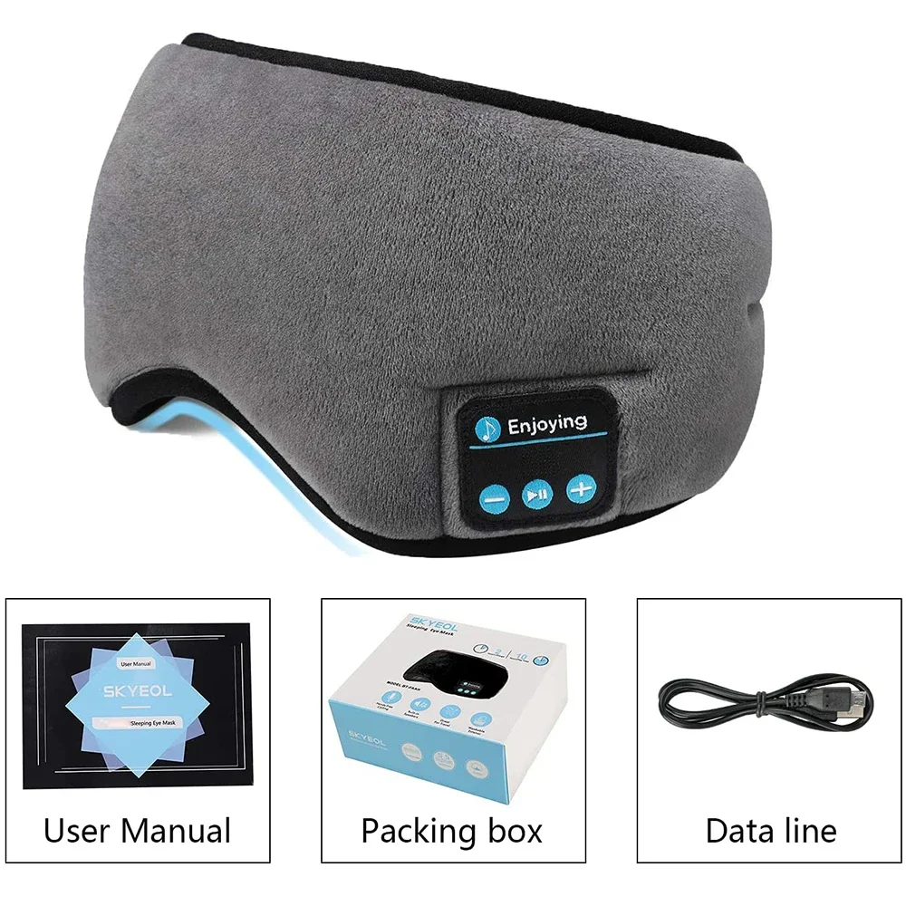 Comprar Diadema con Bluetooth, máscara para ojos, auriculares para dormir,  auriculares Bluetooth para dormir, suaves, elásticos, cómodos,  inalámbricos, para música
