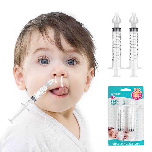 Aspirateur Nasal en Silicone pour nouveau-né, seringue pour enfants, pour  rhinite, lavage du nez, nettoyage du nez, aiguille, Tube - AliExpress