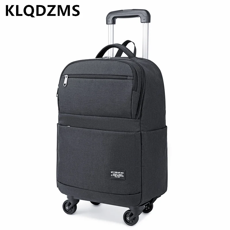 

KLQDZMS 20 inch Oxford Business Computer Carrying Case Fashion Thickened Breathable Luggage Case Travel Trolley Luggage
