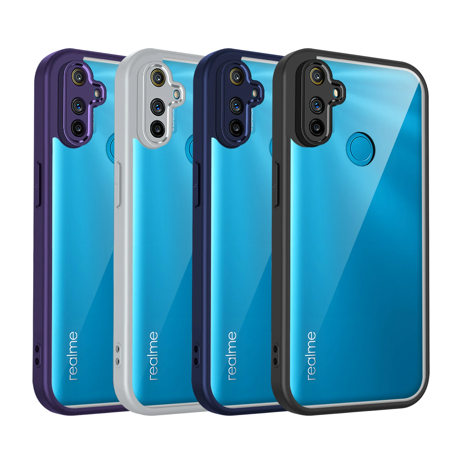 Frosted Skin Feel Protective Phone Case with Camera Protection