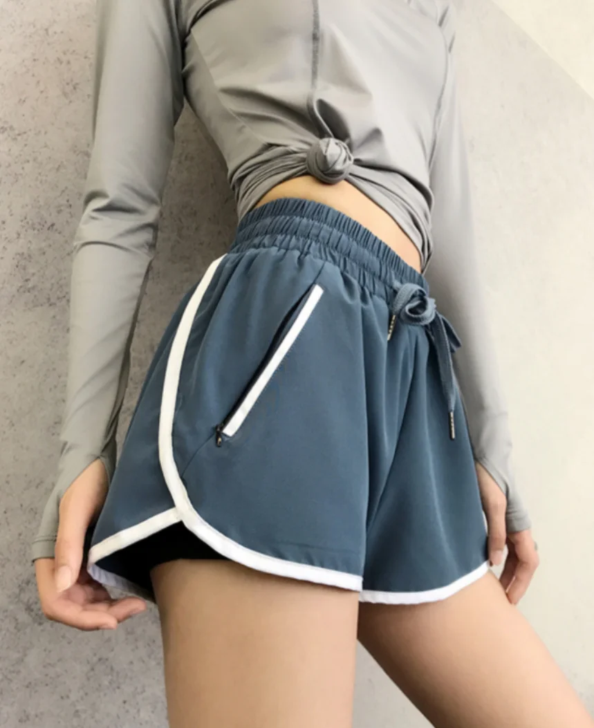 2022 New Spring and Summer Women's Elastic Anti-glare Outer Wear Loose and Thin Ultra-short Speed Training Shorts short pants Shorts
