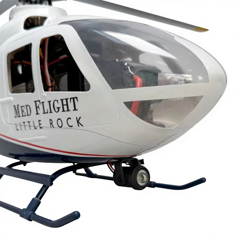 로반 EC135 450 클래스 2.4G 6채널 GPS 안정화 스케일 RC 헬리콥터 RTF (X2 플라이트 컨트롤러 및 서치라이트 포함)