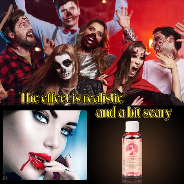 Frascos artificiais de plasma falsificados, Maquiagem Vampiro Tricky,  Adereços paródia, Pintura facial - AliExpress