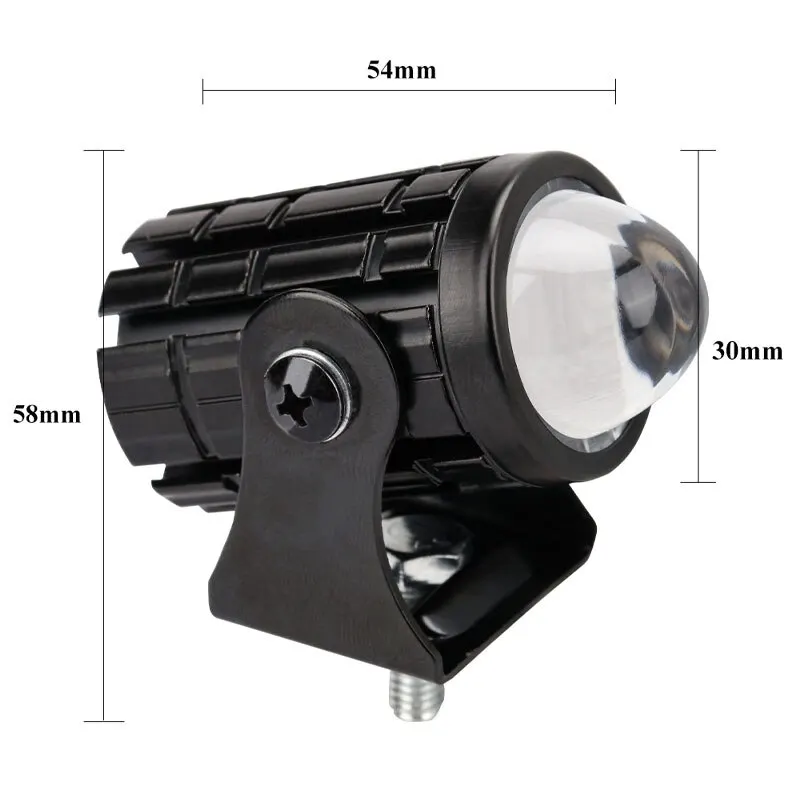 Mini projecteur LED double couleur pour Moto, lampe auxiliaire externe pour  Moto café Racer ATV camions Scooter - AliExpress