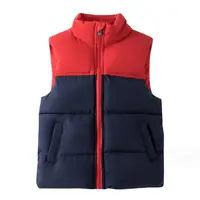 Gilets en coton pour filles et garçons, veste chaude sans manches pour enfants, vêtements d'extérieur, manteau d'automne et d'hiver pour garçons 6