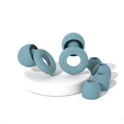 Loop Noise - Canceling Waterproof Ear Plugs for Sleep and Swim, Silicone Hearing Protection for Children (Slate Blue)